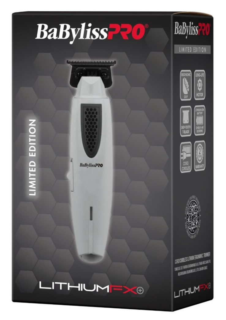 BaByliss PRO LithiumFX+ Ergonomic T-Blade Cordless Hair Trimmers Gray FX773NGY