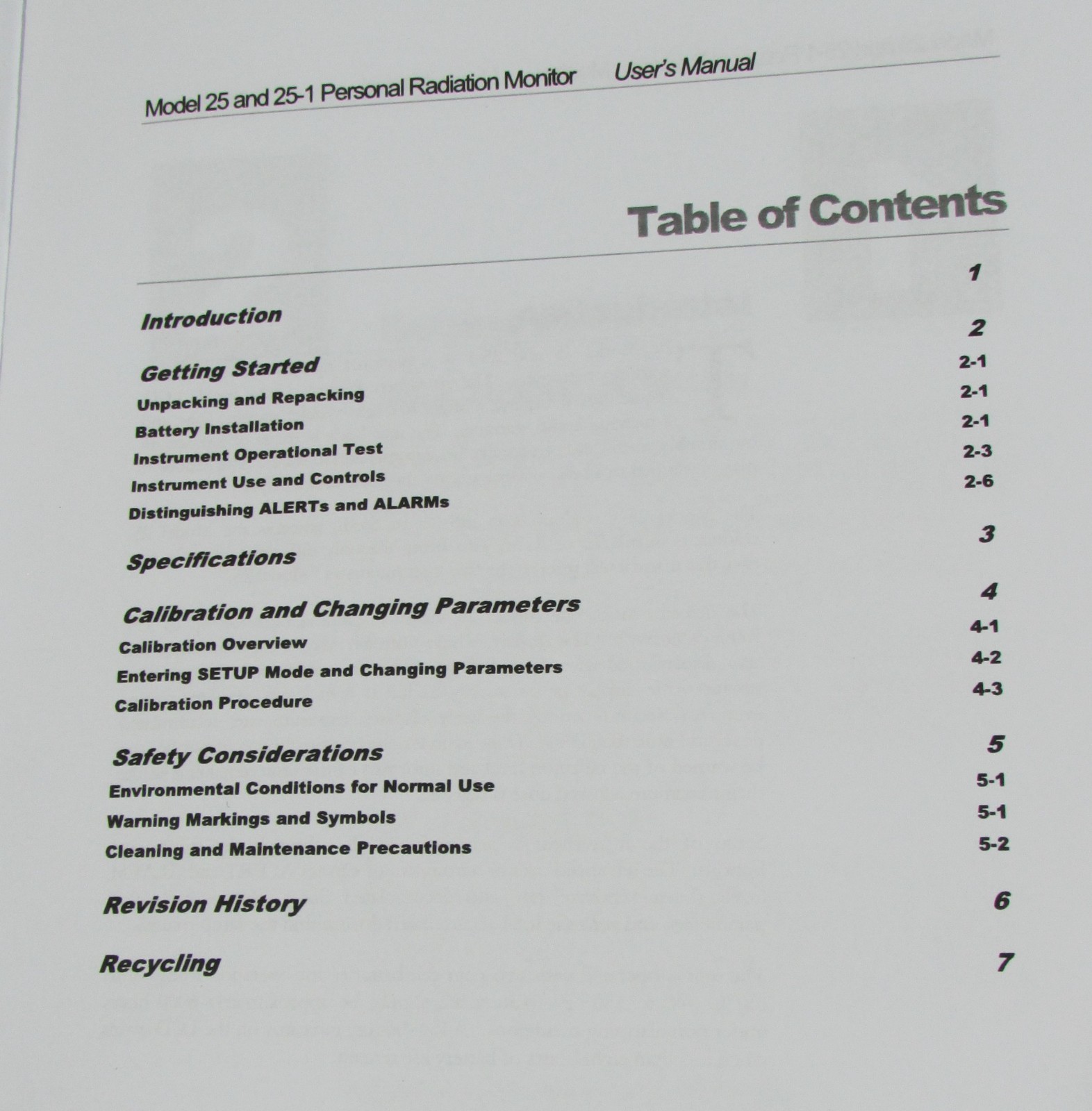 Ludlum Model 25 Personal Radiation Monitor Geiger Counter Detector Dosimeter