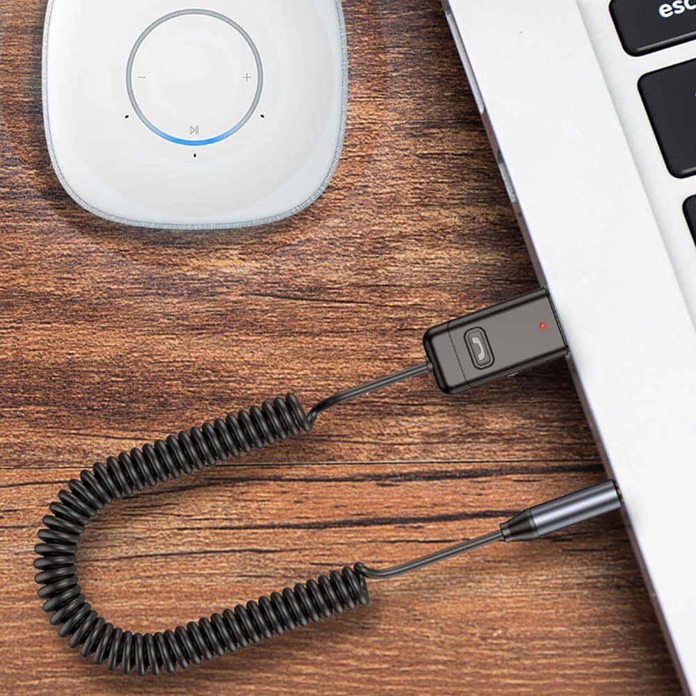 Wireless USB Bluetooth 5.0 Audio Transmitter Receiver AUX Adapter For TV Car Lot