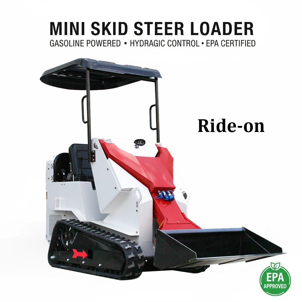 Mini Skid Steer Loader Ride-on Loader for Trenching, New