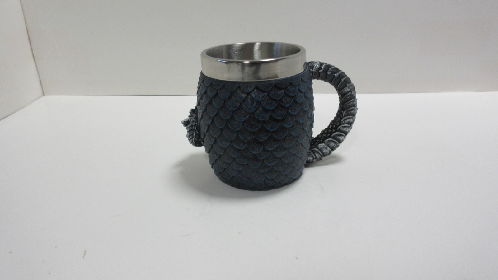 Medieval Blue Dragon Egg Mug (Stainless Steel)