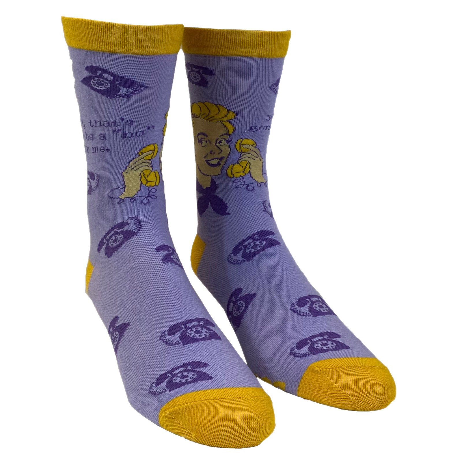 Women's Yeah, That's Gonna Be A No for Me Socks Funny Lazy Introvert Graphic