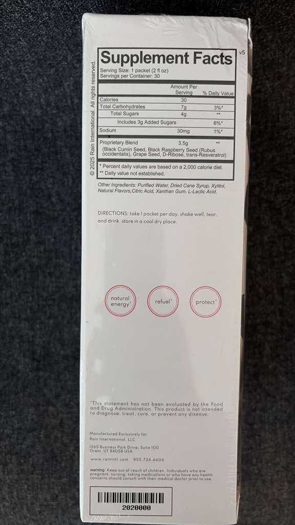 Rain Soul Supplement Powerful Superfood | 1 Box 30 Sachets | EXP. 10/2028