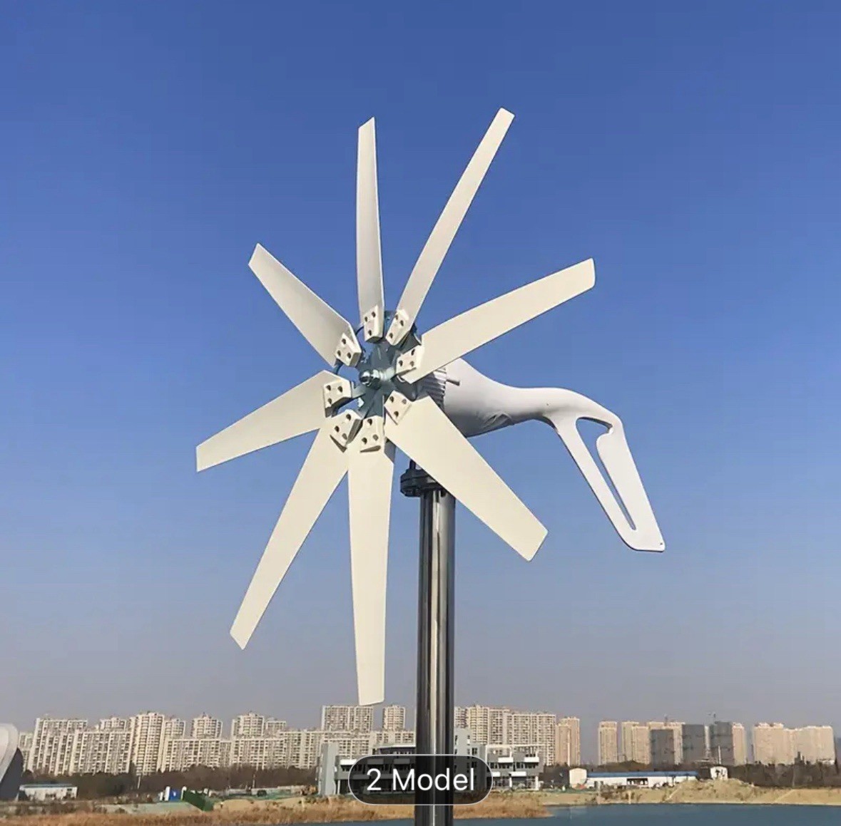 1000W Windmill Turbine Generator With MPPT Controller 8 Blade Complete Power Sup