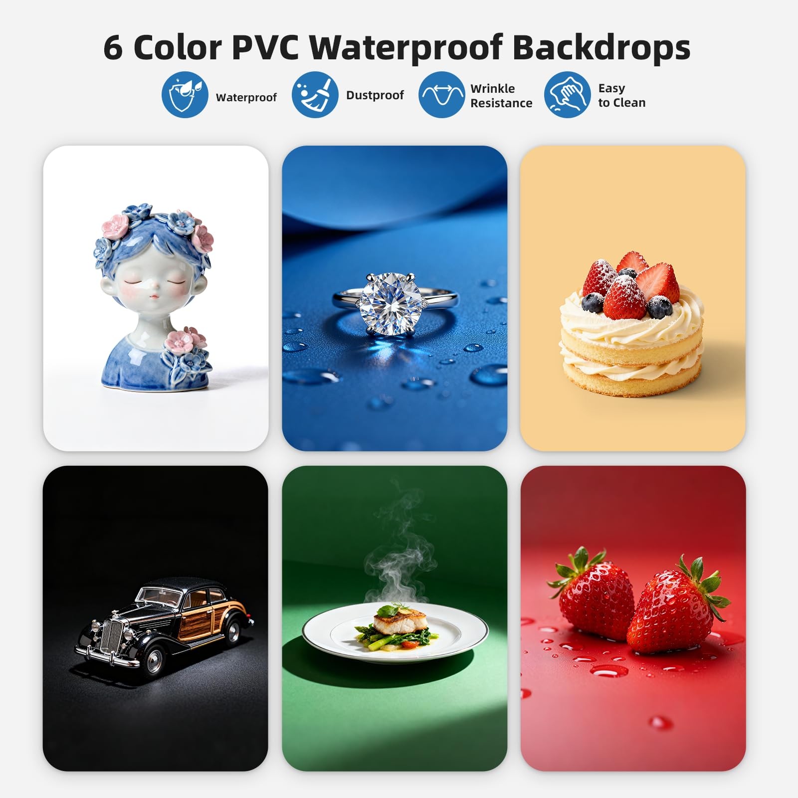 Portable Photo Studio Light Box,12"x12" Professional Dimmable Shooting Tent K...