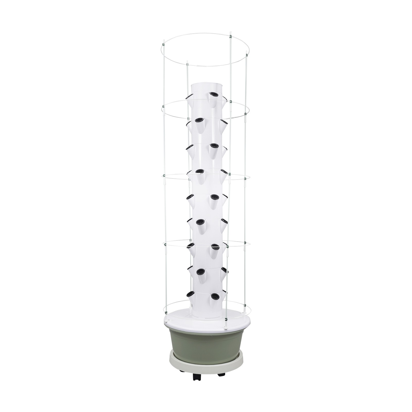 Vertical 36-Pots Hydroponics Tower Set Hydroponic Growing System Home Gardening