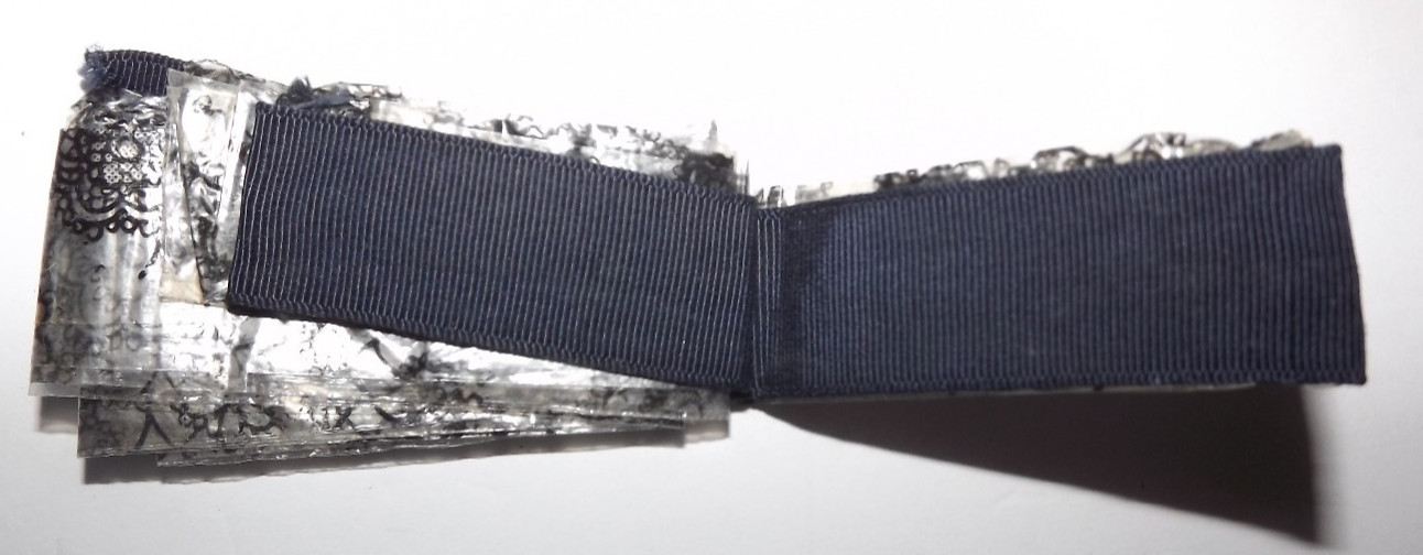 Vintage Rain Bonnet In Pouch Lady In Blue Bonnet By John Strevens