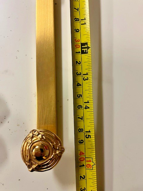 An amazing set of new Sherle Wagner gold plated door bolts