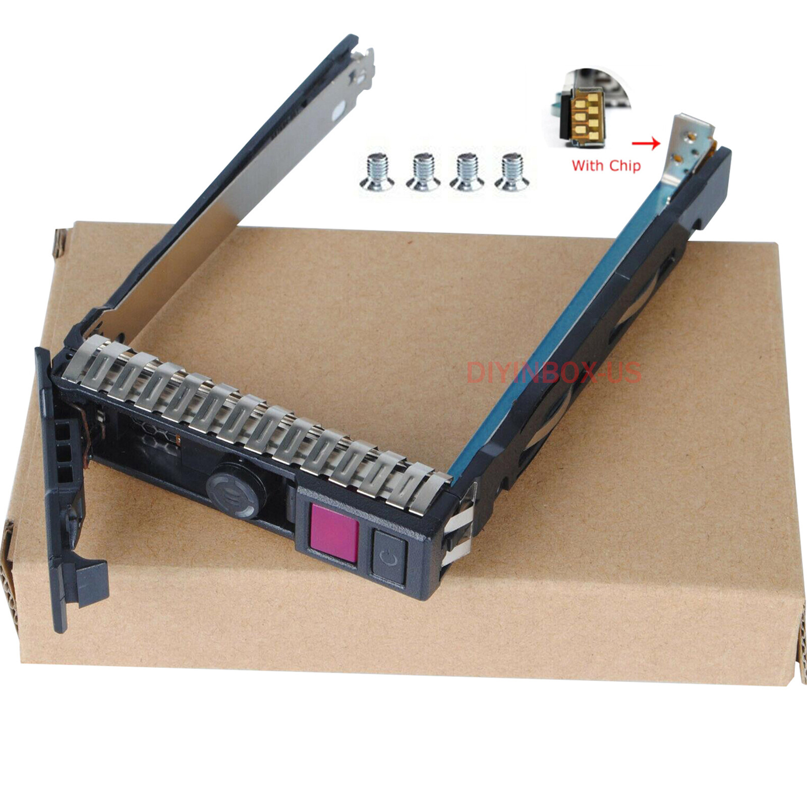 Lot 727695-001 For HP Gen10 2.5" NVMe HDD Tray Caddy DL380 DL360 Screws SAS/SATA