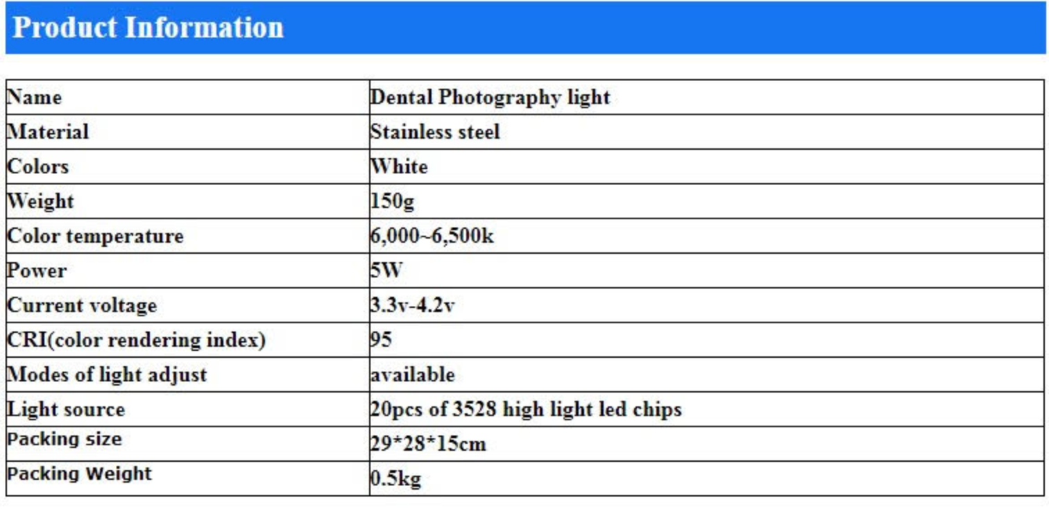 MOBILE DENTAL PHOTOGRAPHY LIGHT DSLR ALTERNATIVE