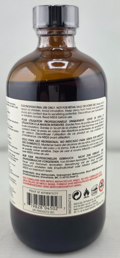 OPI Absolute Precision Liquid Monomer for Professional Use Only 7.1 fl oz