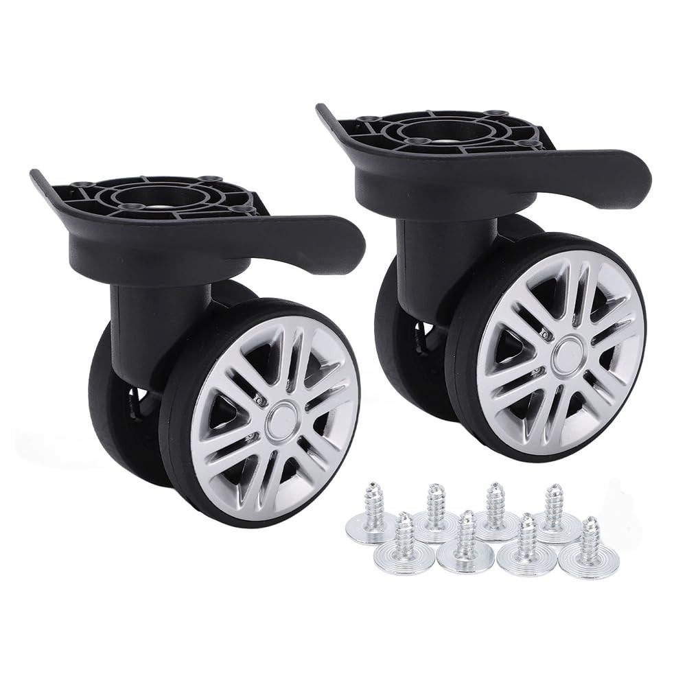 Swivel Luggage Wheels Replacement, 360 Trolley Suitcase Spinner Black