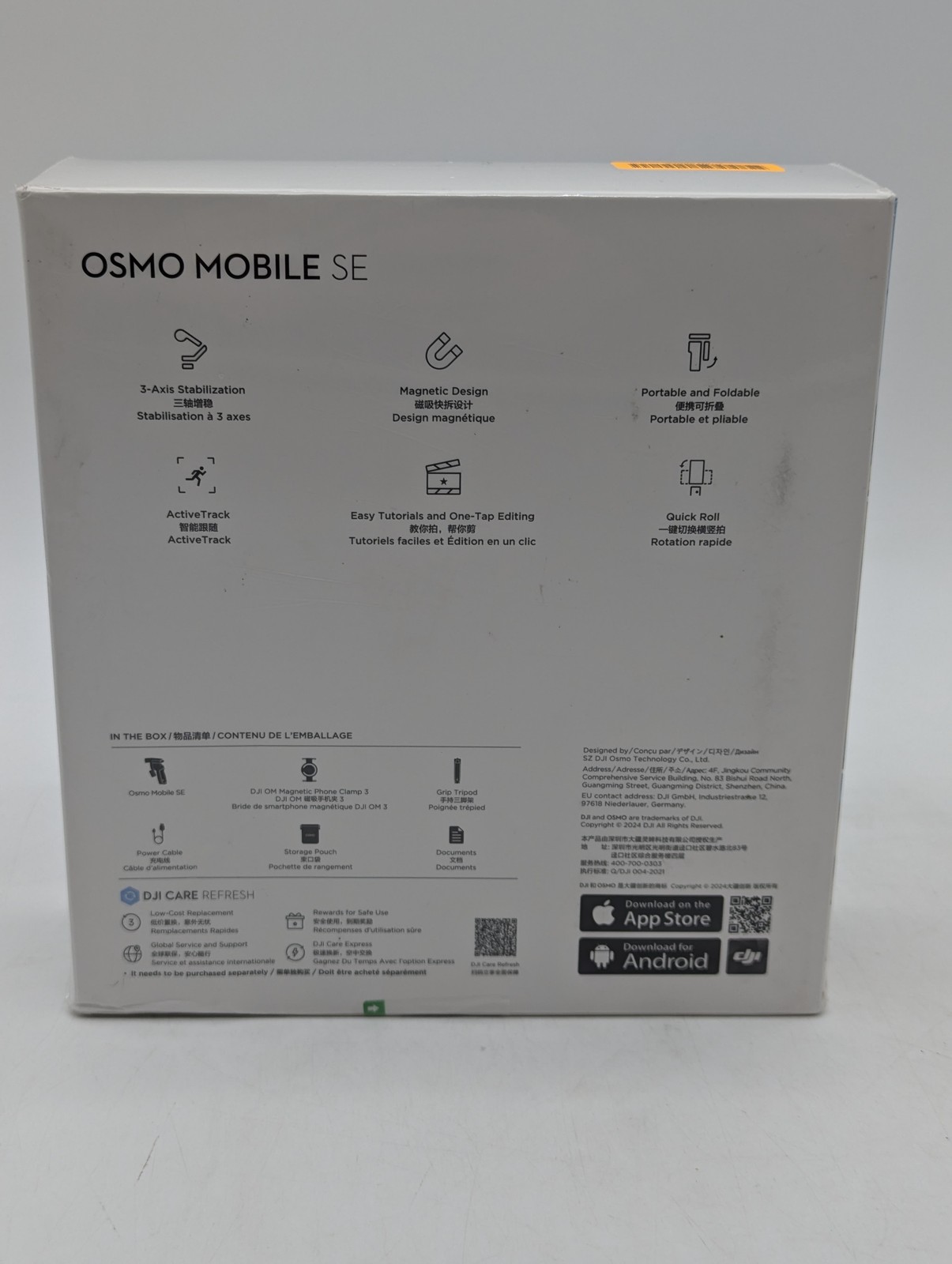 DJI Osmo Mobile SE Smartphone Gimbal Stabilizer w/ Bluetooth & Magnetic Clamp