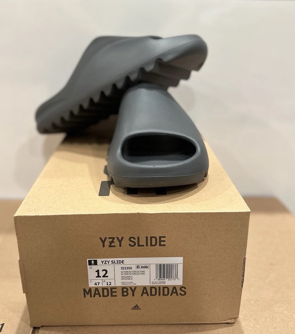 Adidas Yeezy Slide Slate Grey (SIZES 5-13 | 100% AUTHENTIC|FAST SHIP) ID2350