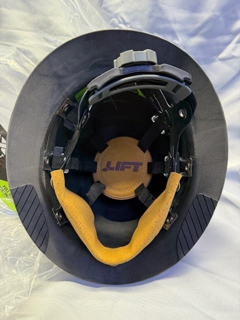 LIFT Safety HDF-15KG DAX Full Brim Hard Hat - BLACK--Factory 2nds