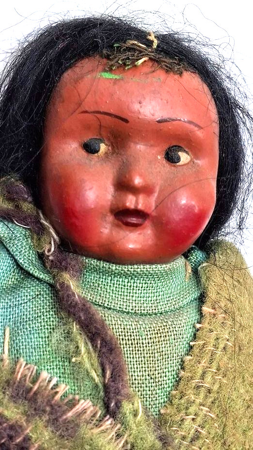 Skookum Bully Good Indian Native American Dolls ~ Lot of 4 Mom baby, 3 children