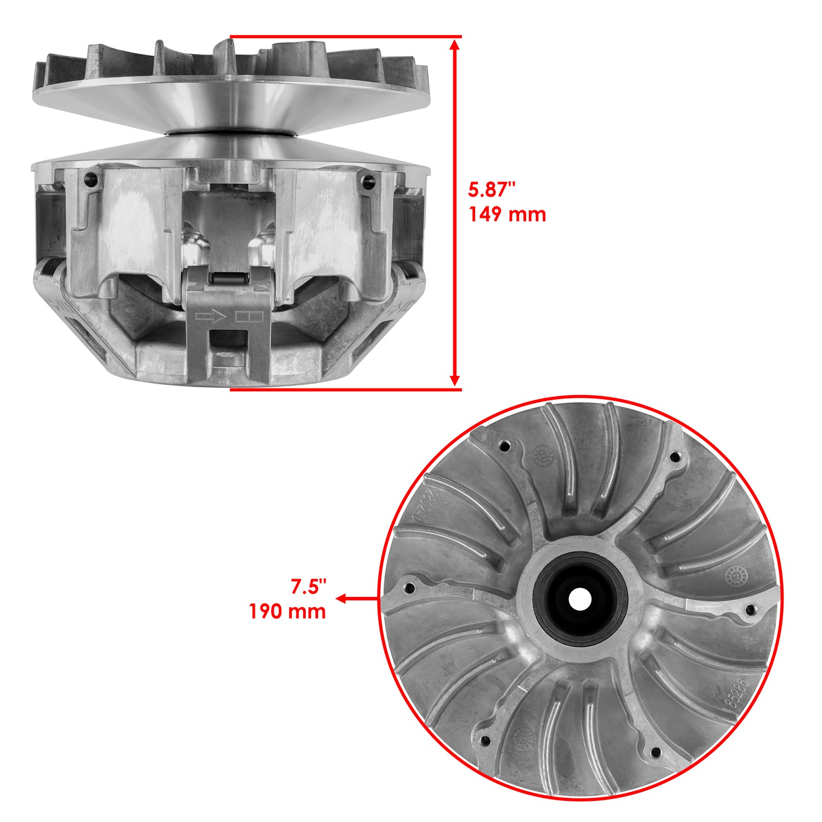 Primary Drive Clutch w/ Weight & Spring for Can-Am Outlander 1000 1000R 2012-24