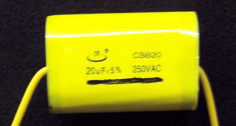 CBB20 Motor Run Capacitor 20uF (MFD) for Zoeller Sump Pump N151-B 1/3 hp 115V