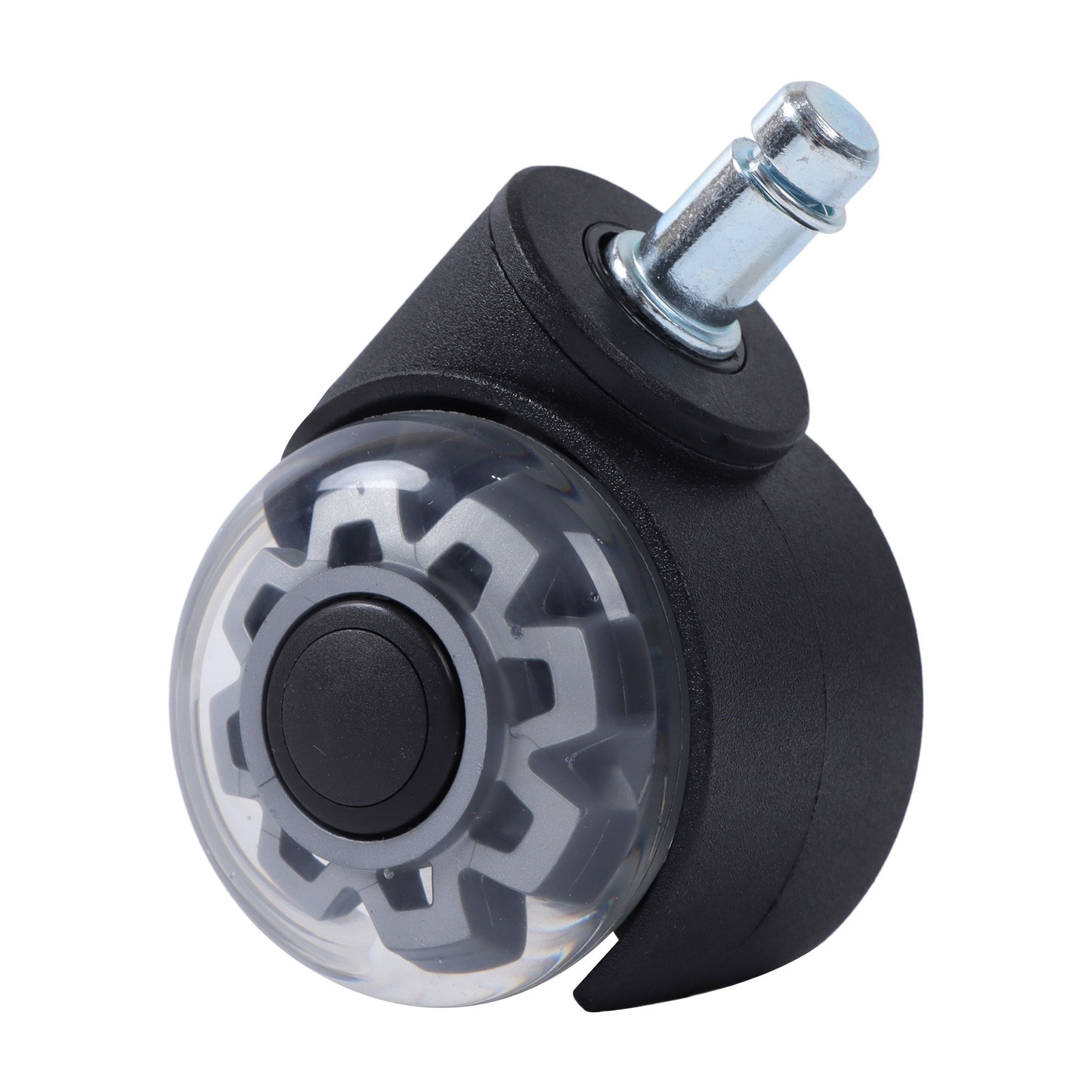 5 Pack Office Chair Wheels Replacement Rubber Chair Casters 360° Swivel 2 Inch