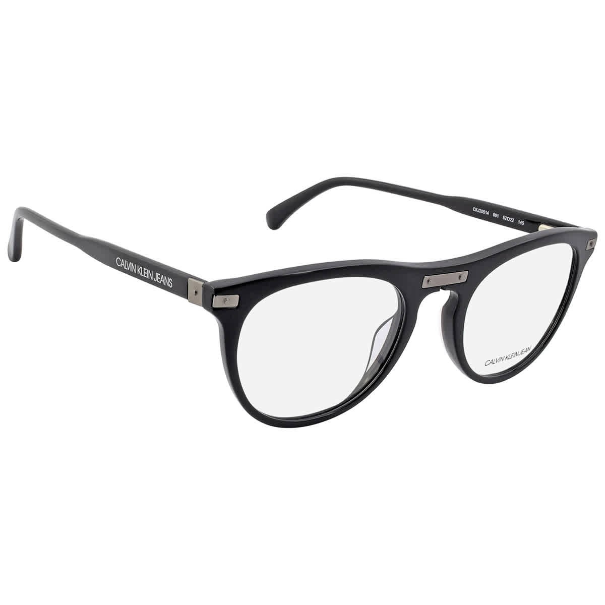 Calvin Klein Demo Oval Men's Eyeglasses CKJ20514 001 52 CKJ20514 001 52