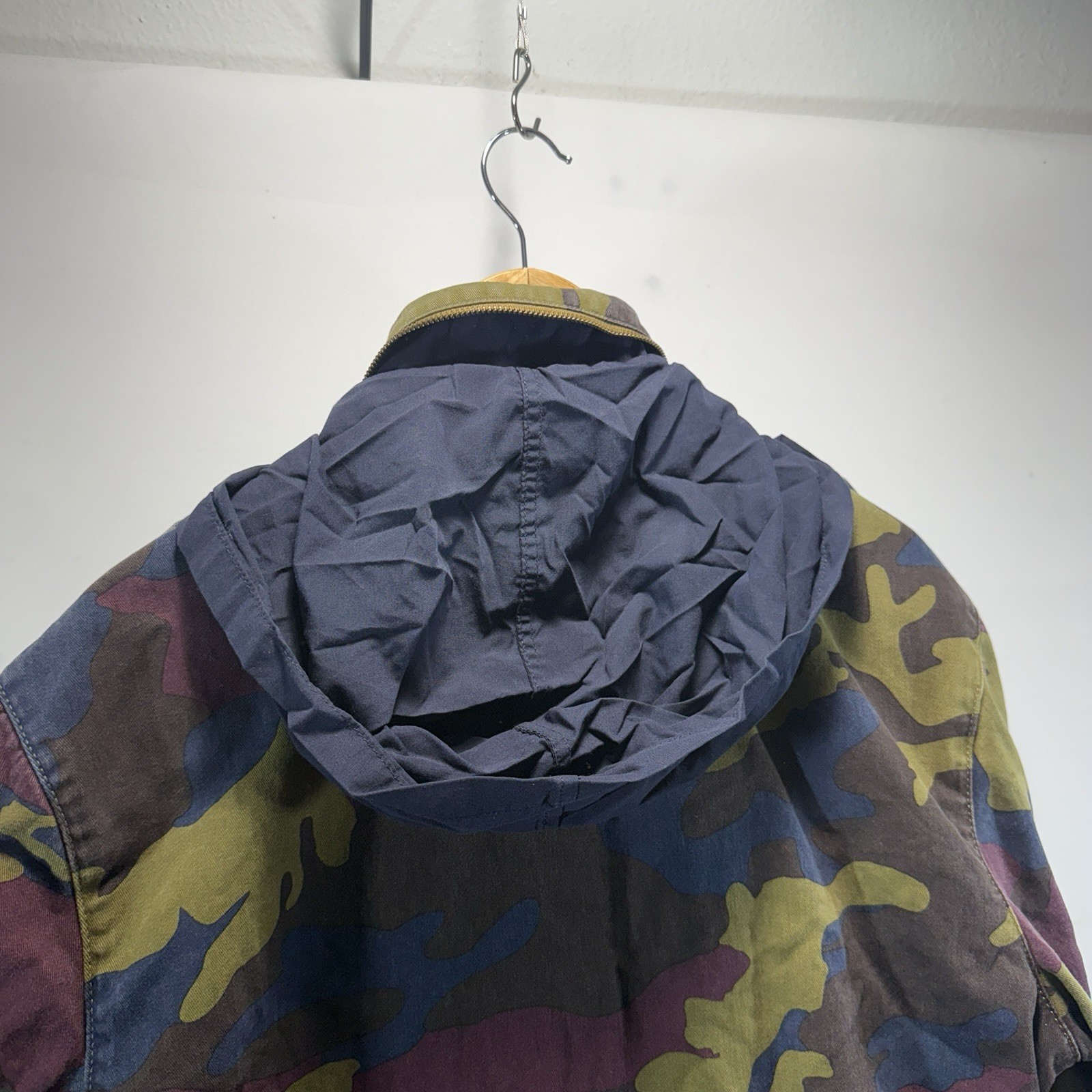 Belgian Jigsaw Field Jacket Puzzle Camo Coat Army Belgium WESC Mens Size XS