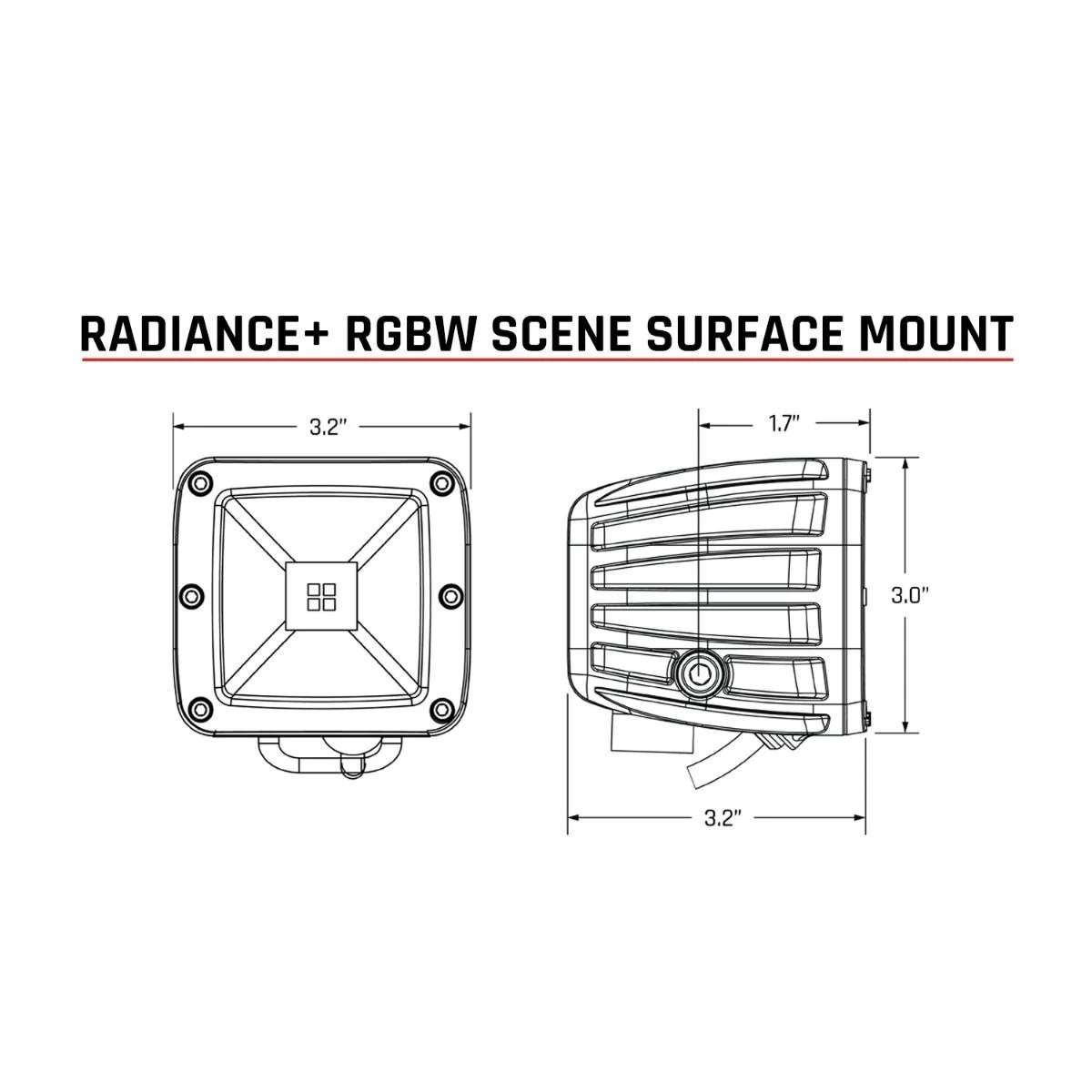 RIGID® 10" & 40" Radiance+ RGBW Light Bars, Pair of Scene Pods, Wiring Harnesses