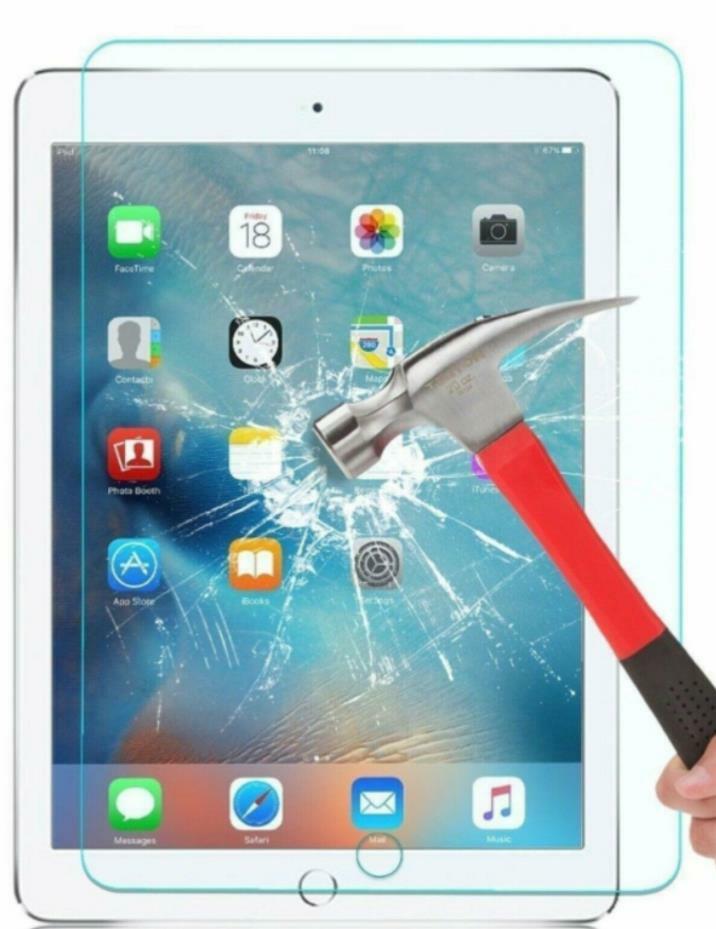 [2-Pack] HD Tempered GLASS Screen Protector for Apple iPad 6th Generation 2018