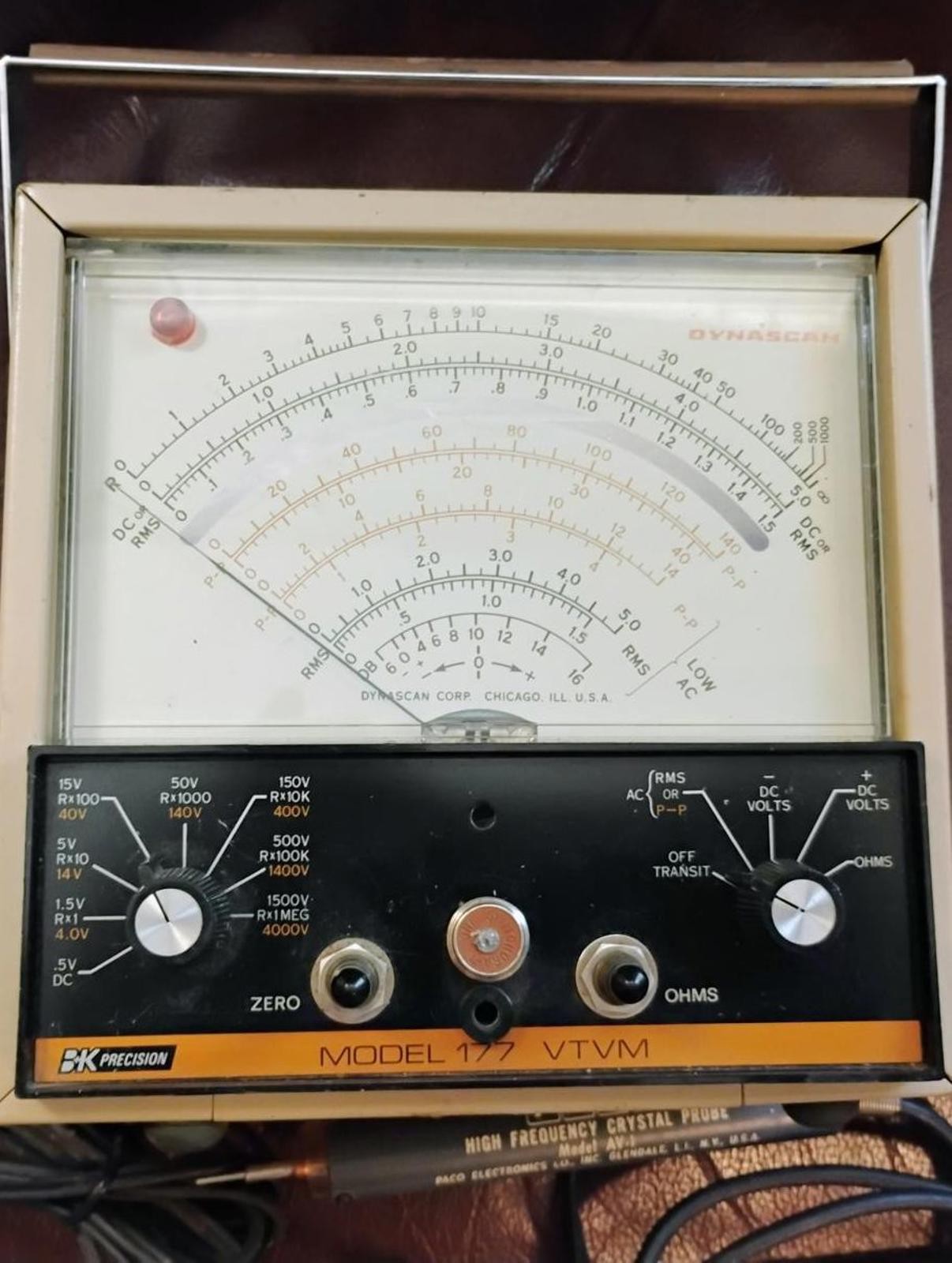 BK Precision Model 177 VTVM Analog Multimeter