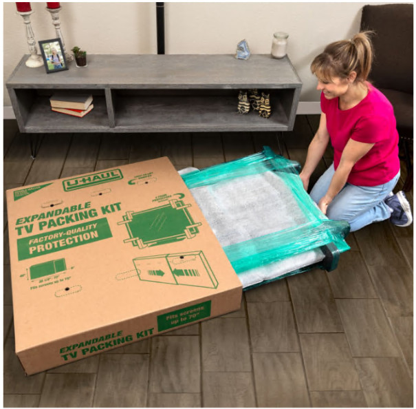 Heavy-Duty Expandable TV Moving Box - Large (32" - 70")