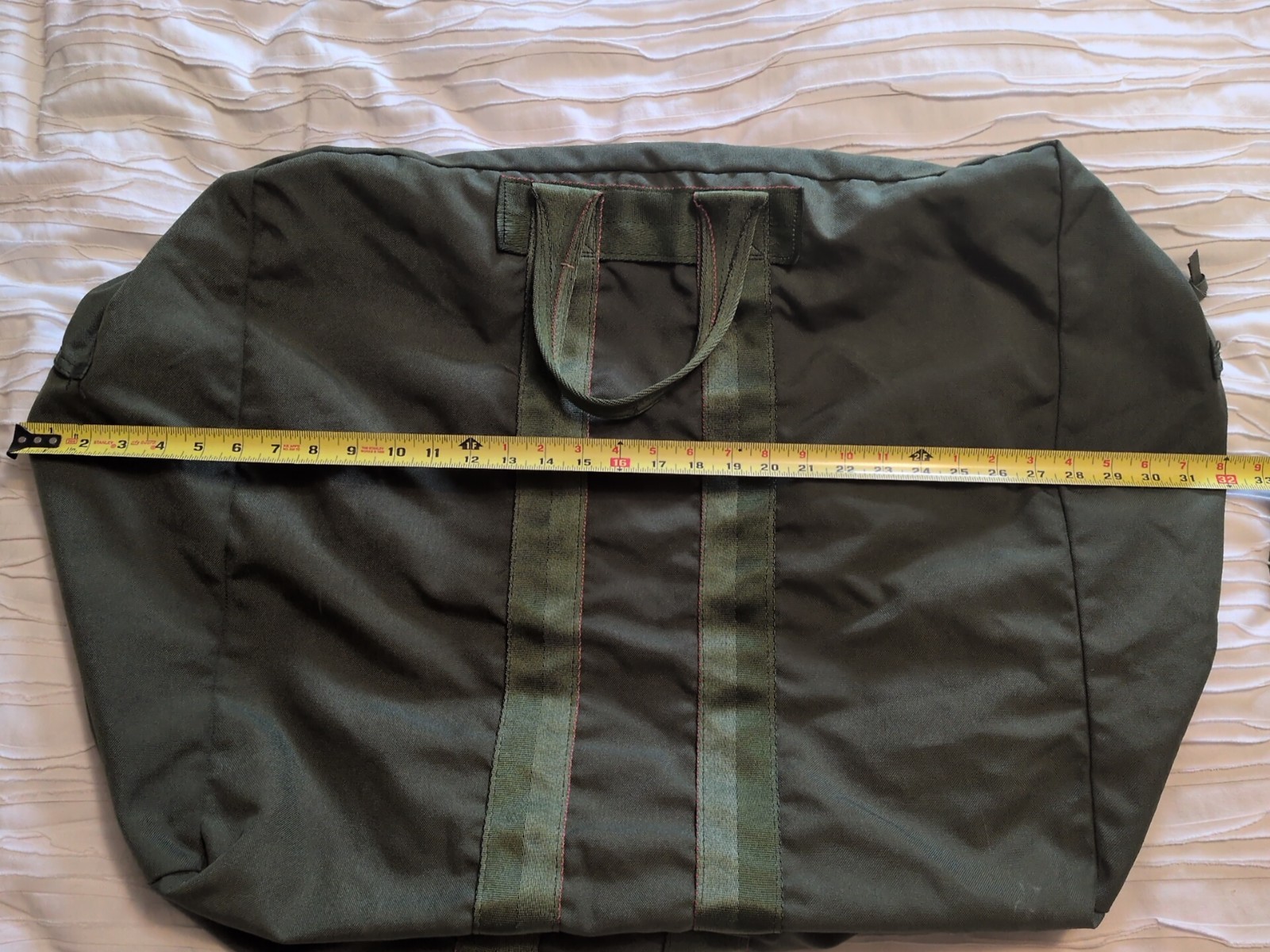 U.S. GI Flyers Kit Bag Nylon USA Military Army Air Force Large Duffle Green