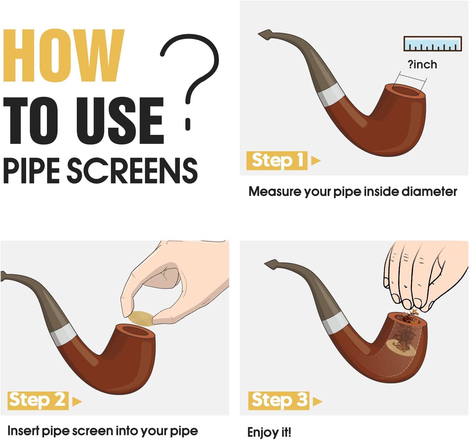 200Pcs Brass Pipe Screens 3/4" Heavy Duty High-Quality Round Filter Mesh Gold US