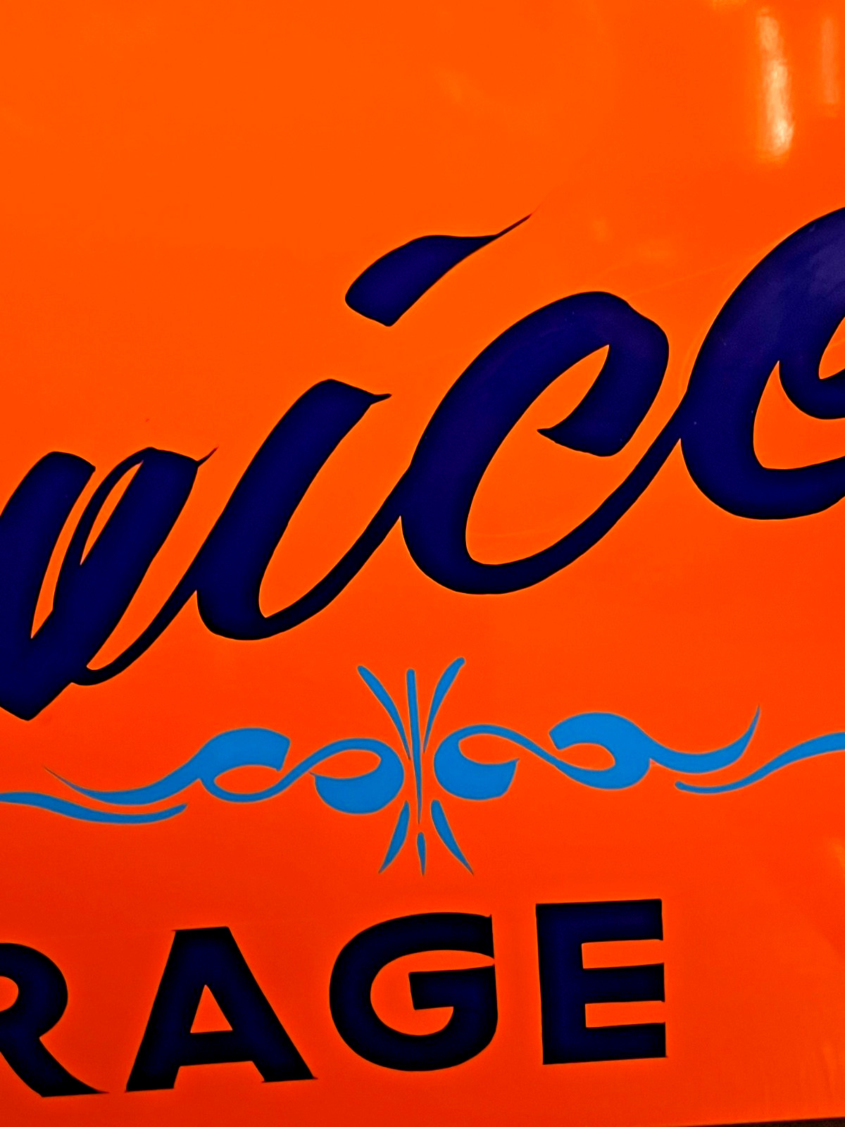 Lg. PAINTED SIGN Vintage Style Union 76 Gas Station HOTROD Shop Service Garage