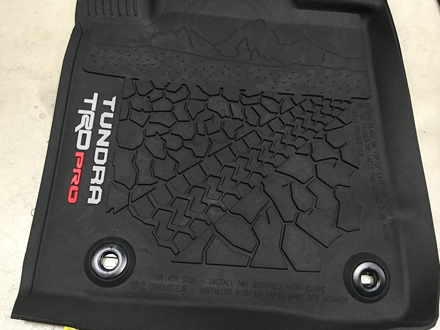 TUNDRA TRD PRO ALL WEATHER FLOOR MATS LINERS PT908-34200-20 CREW & DBL