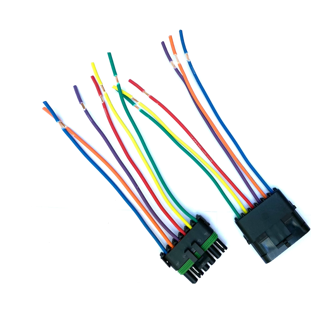 14 AWG Assembled Delphi Weather Pack 6 Pin Sealed Connector Kit. 6" wire