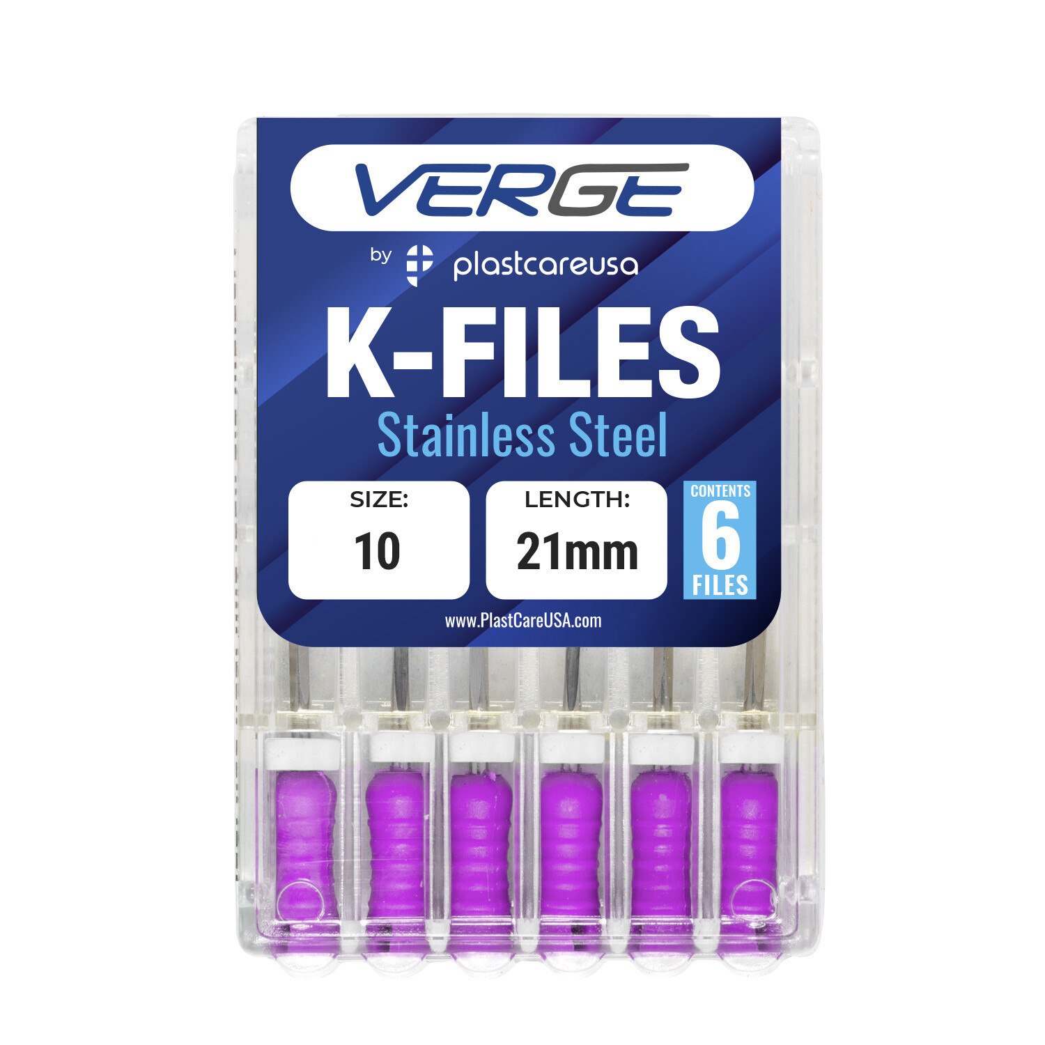 Size 10 21mm Endo K-Files, Endodontic K Files (Stainless Steel Premium Quality)