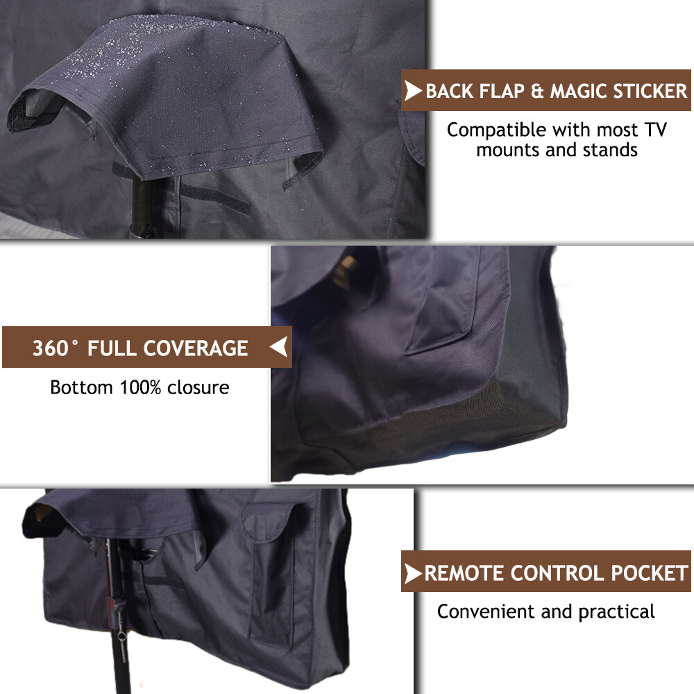 30-65 inch Outdoor TV Cover Fitted Waterproof Weatherproof Television Protector