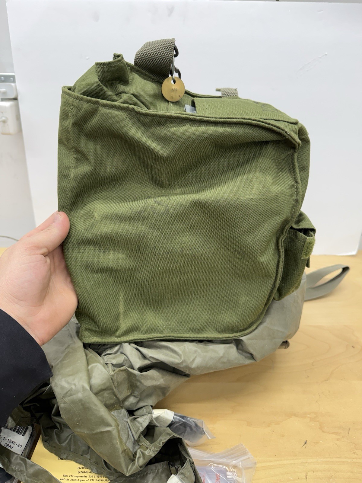 US Military M40/M42 Series Chemical Biological Gas Mask Hood Bag Case & Parts