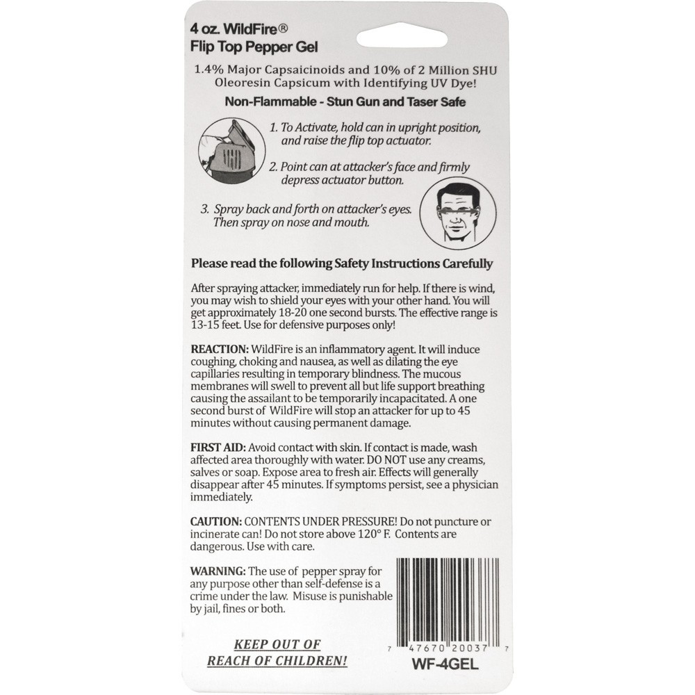 Video Wildfire Flip Top 4 Oz 1.4% MC Sticky Pepper Gel W Wall Mount - Lot of 8