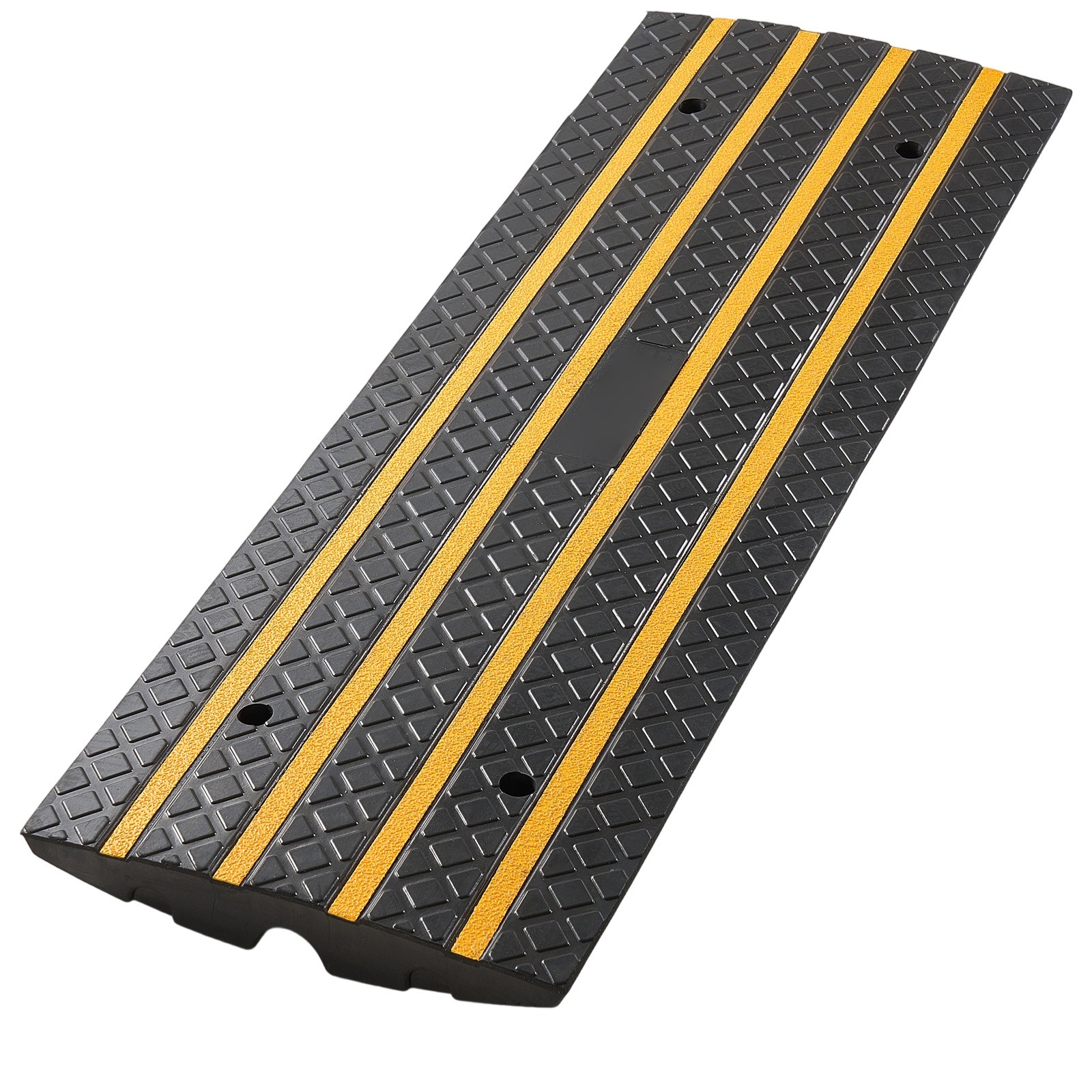 Uimoso 3-Piece Rubber Driveway Ramp Set, 2.6-Inch Rise, 33,069 lbs Capacity