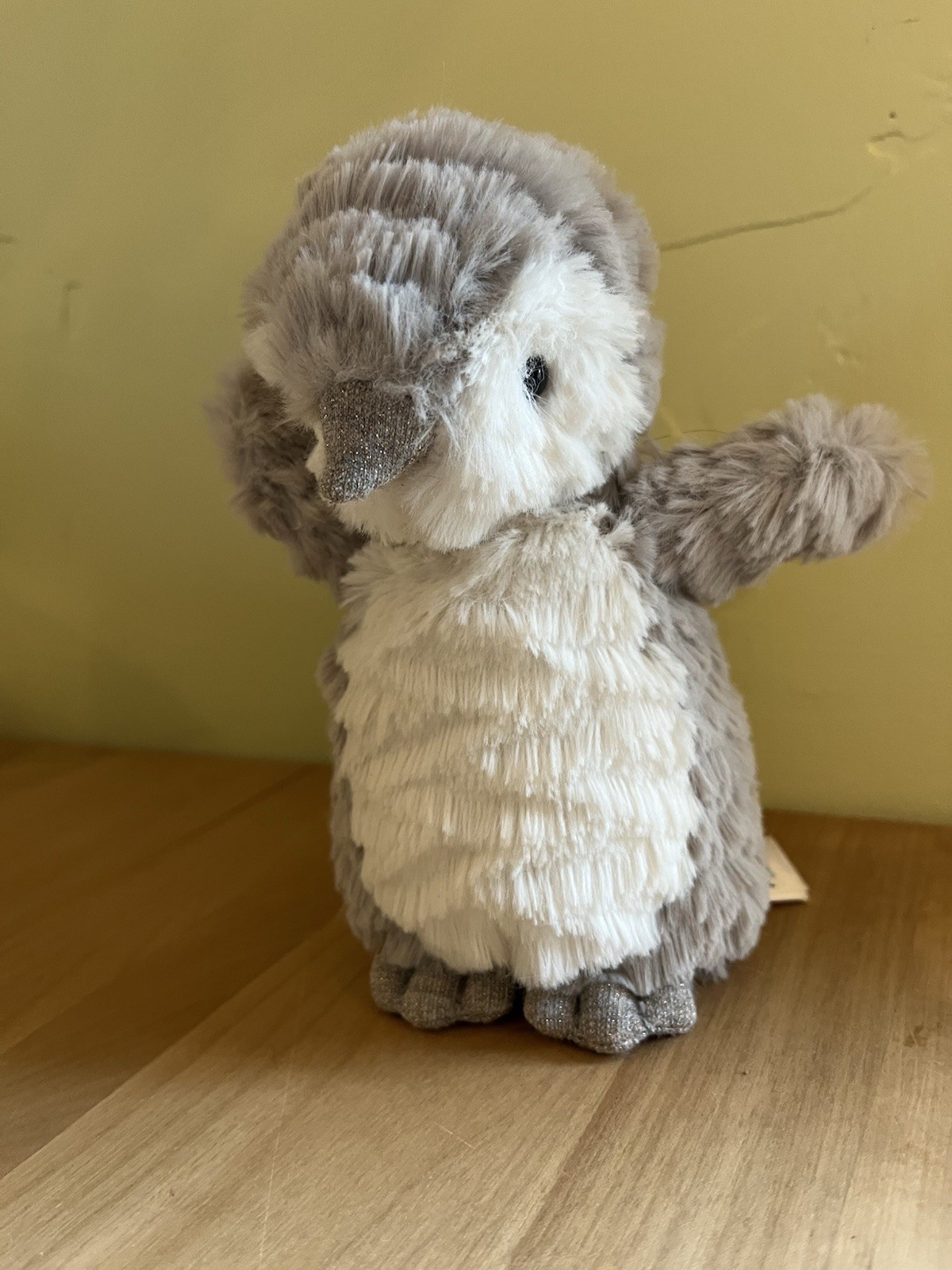 Jellycat Ditzi The Gray Penguin Small Plush Stuffed Animal
