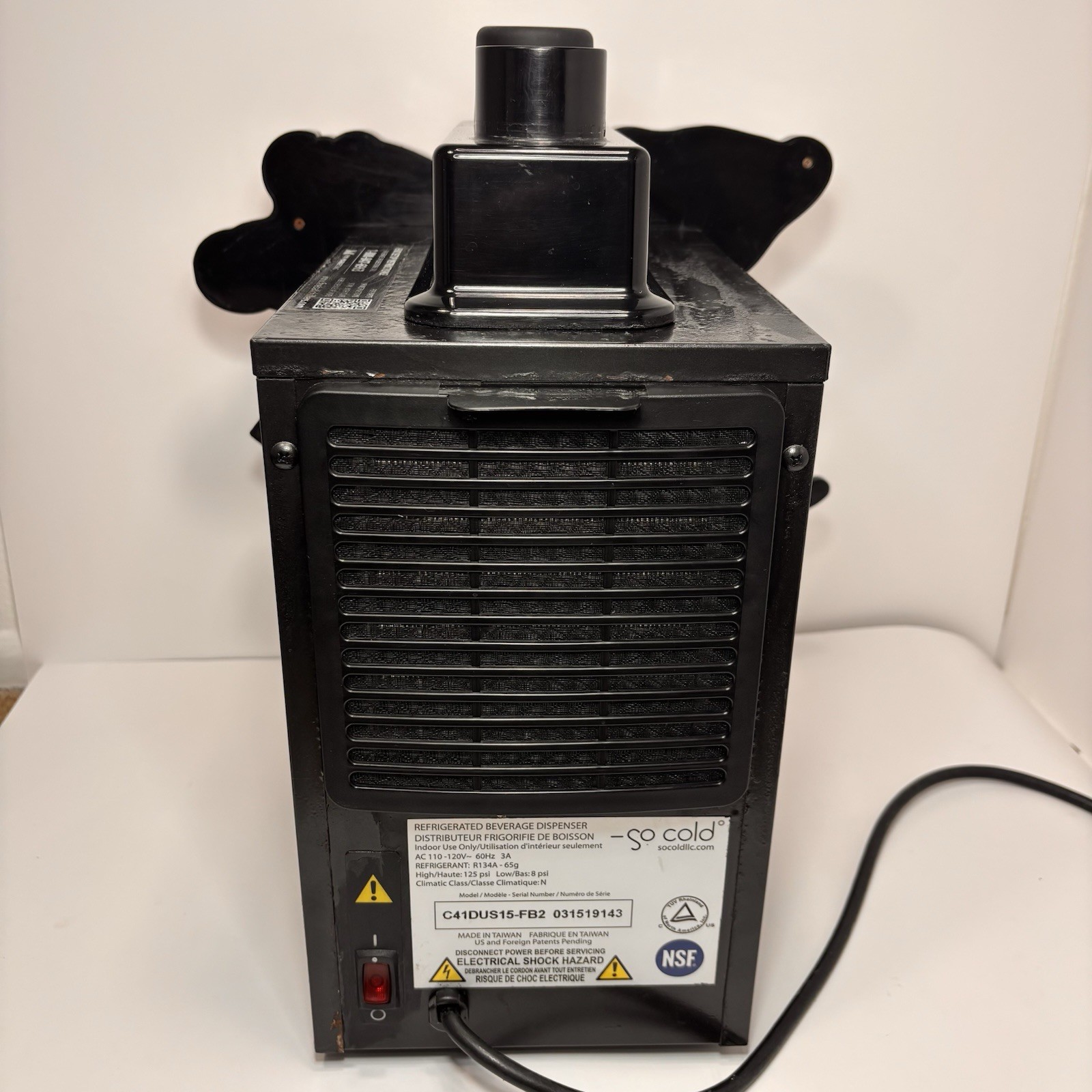 Fireball Whiskey Double Shot Chiller Refrigerated Beverage Dispenser LED Lights