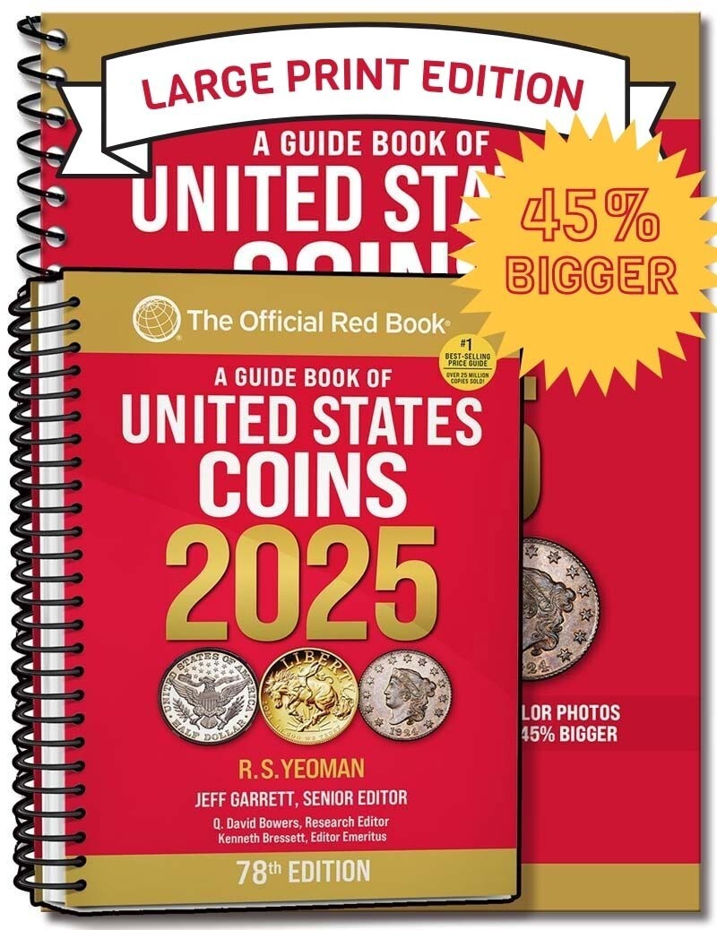 A Guide Book of United States Coins "Red Book" 2025 (Large Print)