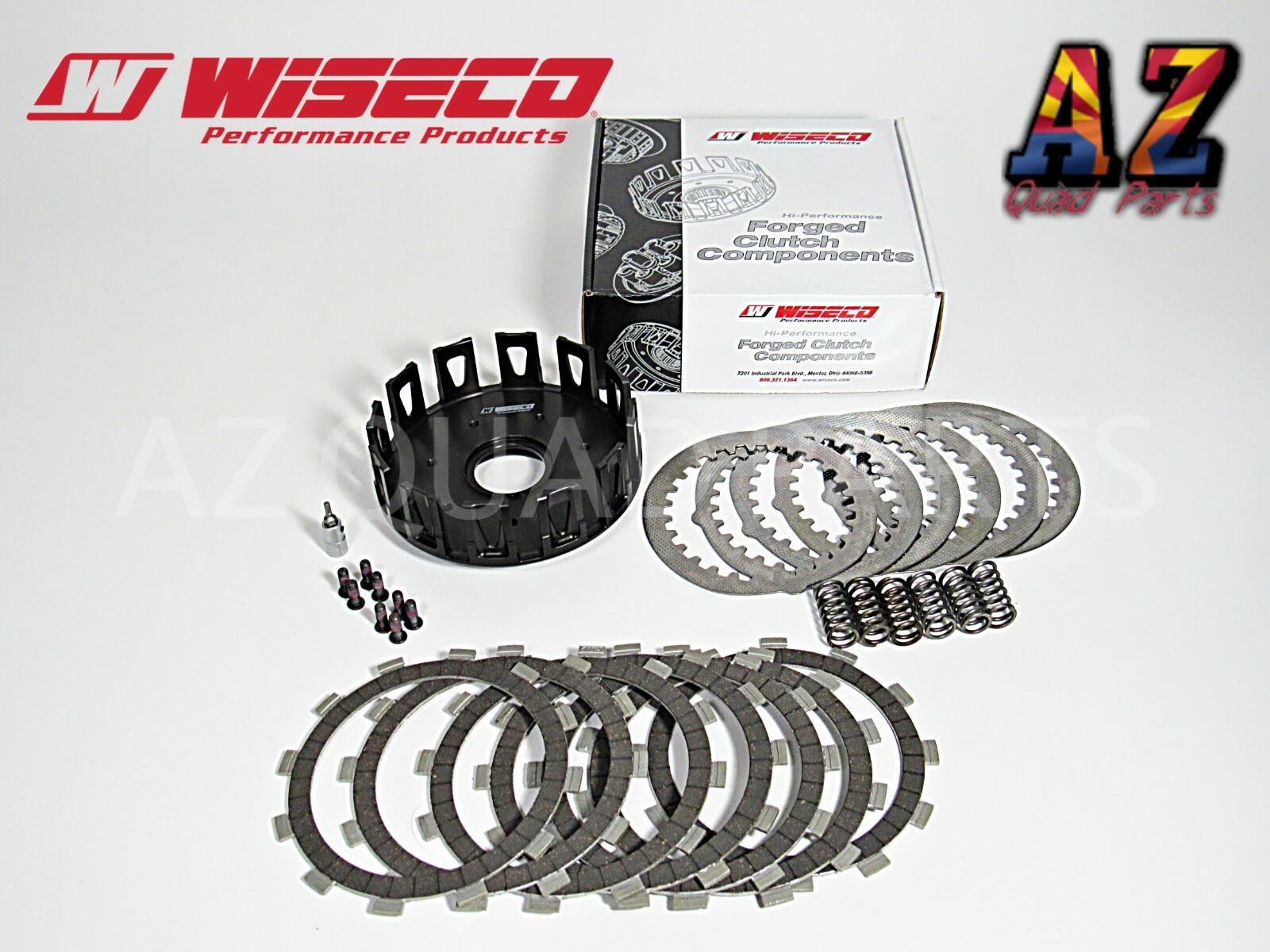 97-04 Yamaha YZ125 YZ 125 Wiseco Black Heavy Duty Clutch Basket Fibers Springs