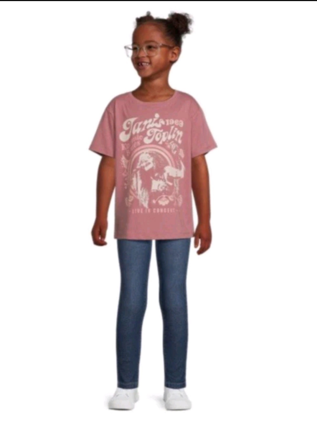 Janis Joplin Kozmic Blues 1969 Live Concern Graphic T-Shirt Youth Size: L(10-12)