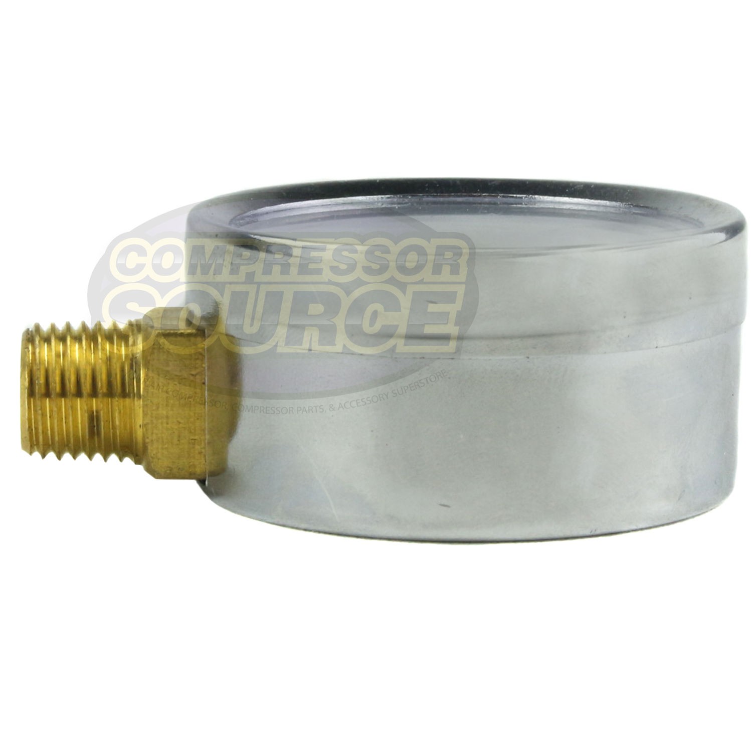 2 Air Compressor Pressure Hydraulic Gauge 2" Face side Mount 1/4" NPT 0-300 PSI