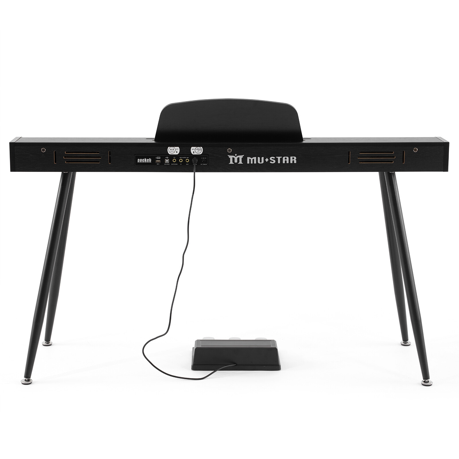 MUSTAR 88-Key Semi Weighted Digital Piano with MIDI, Triple Pedal