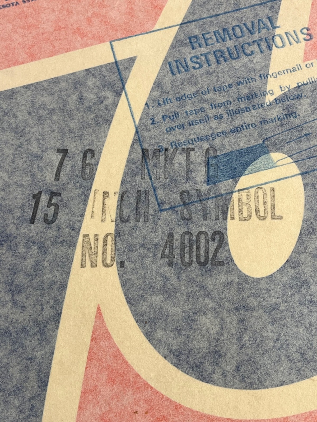 Union 76 Marketing Decal NO. 4002 15"in NOS 1975