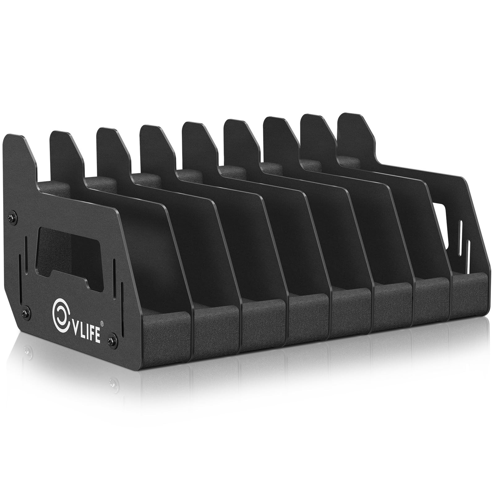 8 Slots Indoor Foam Pistol Rack Guns Holder Stand Safe Handgun Storage Organizer