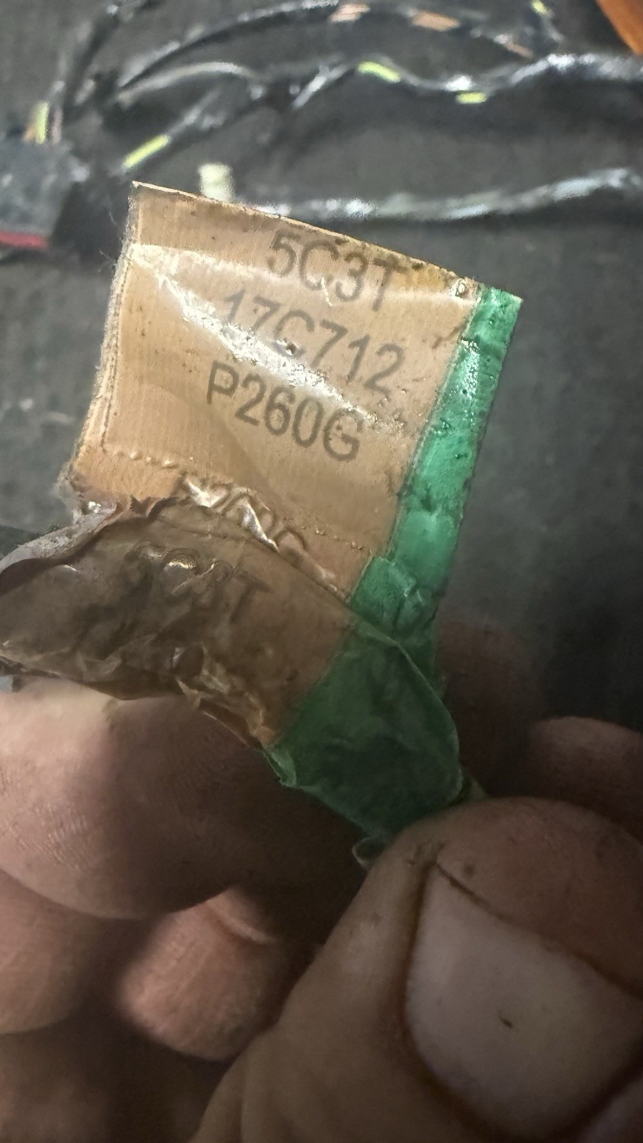 05-07 Ford F250 F350 Cab Light Visor Mirror Wire Harness OE 5C3T-17C712-P260G BF