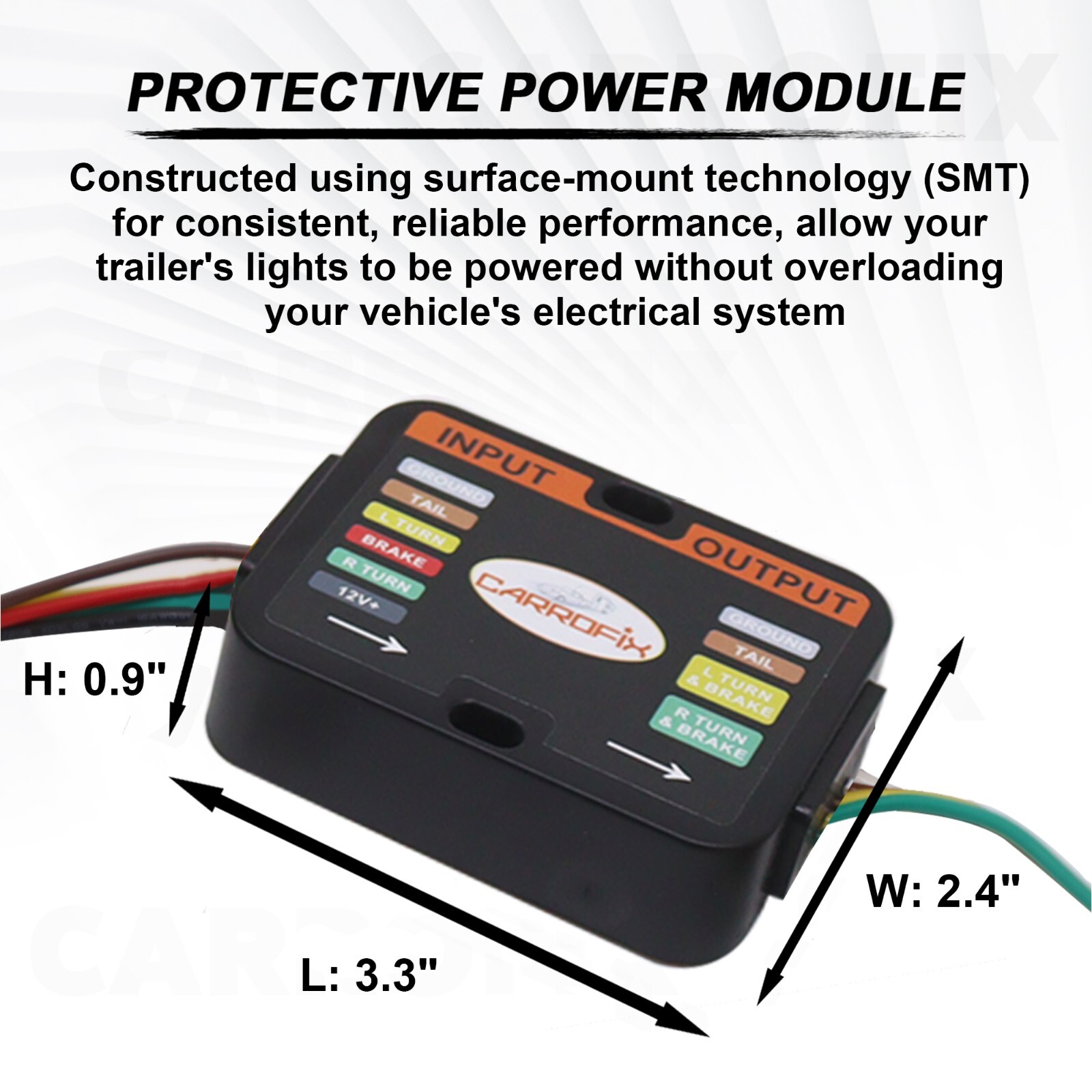 Custom Wiring Harness w 4-Way Flat Trailer Connector for 2015-2023 Nissan Murano